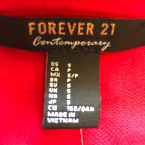 Flowy Forever 21 Blouse with Side-Tie at Hem - Picture 4 of 6